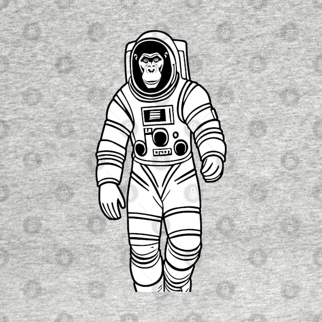 Gorilla Astronaut by ArtFactoryAI